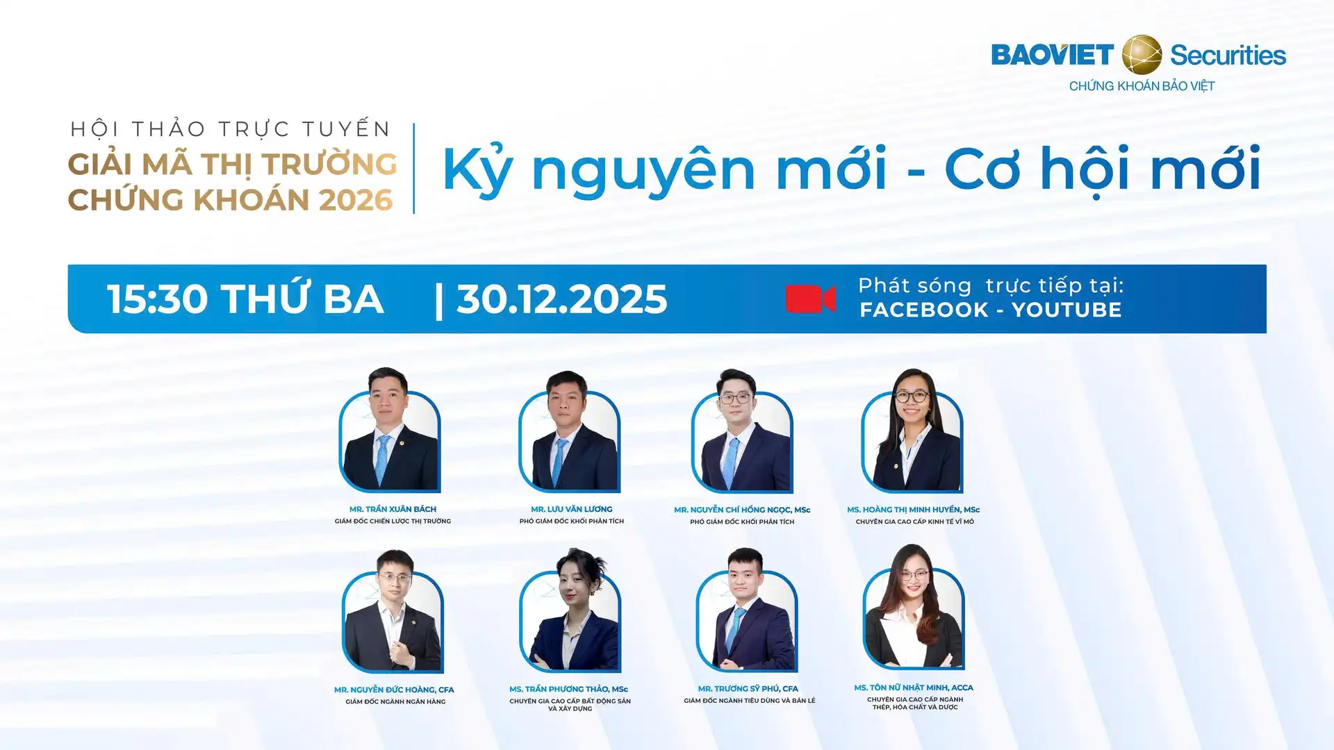 Giải mã thị trường chứng khoán 2026 từ Chứng khoán Bảo Việt (BVSC)