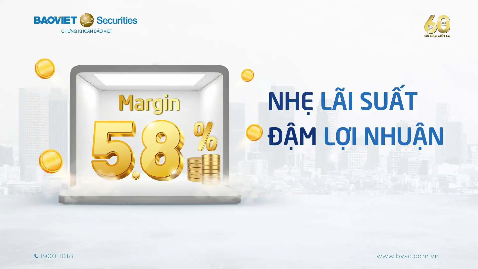 Chứng khoán Bảo Việt ra mắt chương trình khuyến mại lãi suất Margin 5.8%